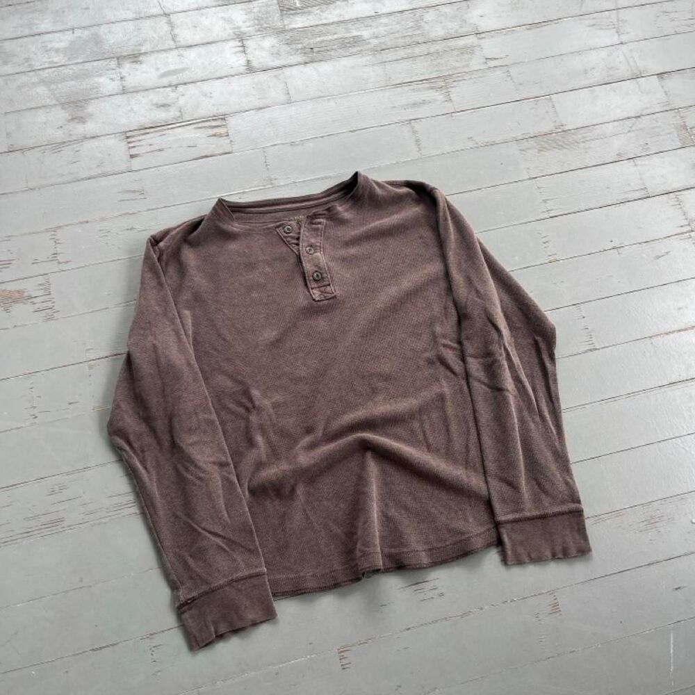 Sonoma Old Money Y2K Henley Longsleeve Shirt